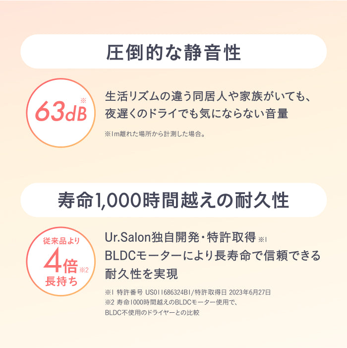 【速乾・ダメージレスを一台で実現】プレミアム ビューティ ドライヤー01