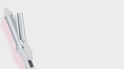 【W摩擦レス構造で髪をやさしくホールド】Ur.Salon Wダメージレスカールアイロン 32mm