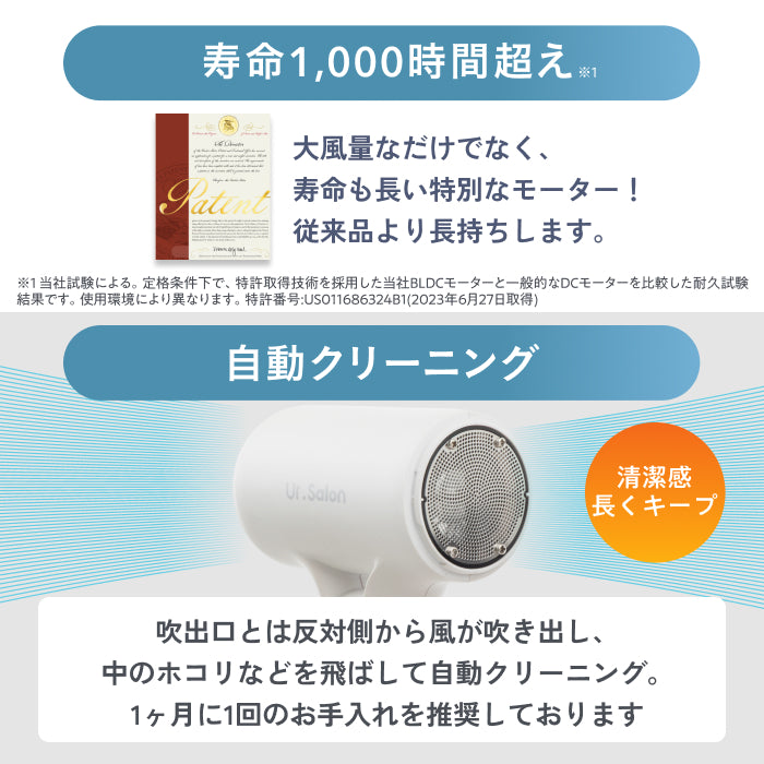 【手のひらサイズで大風量・速乾】ジェットモンスターマイクロドライヤー