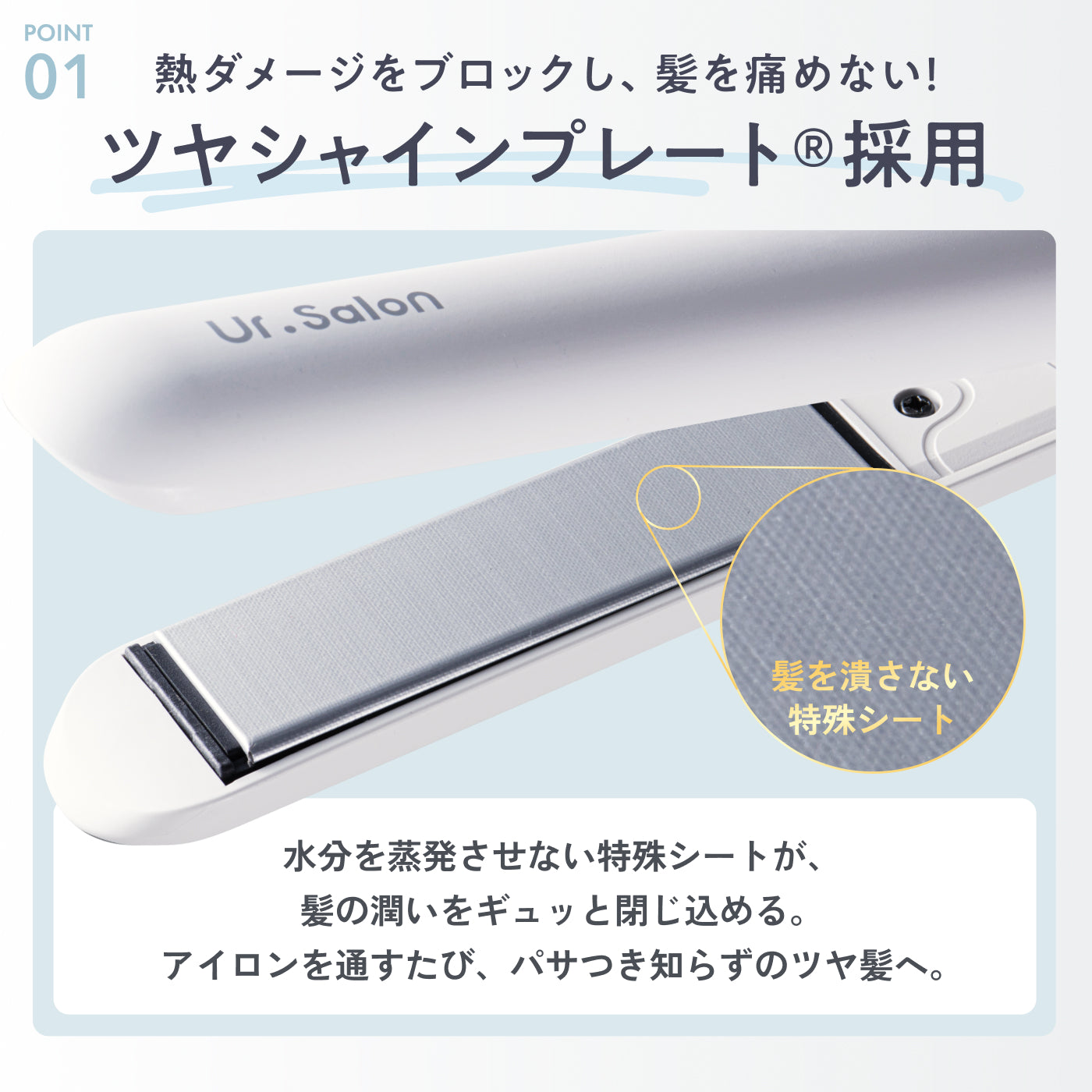 独自プレートで、ワンランク上の滑らかな髪へ】プレミアムビューティ