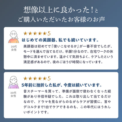 【5種の技術を1台に、自宅で本格フェイシャルケア】TOTALIFT Multi